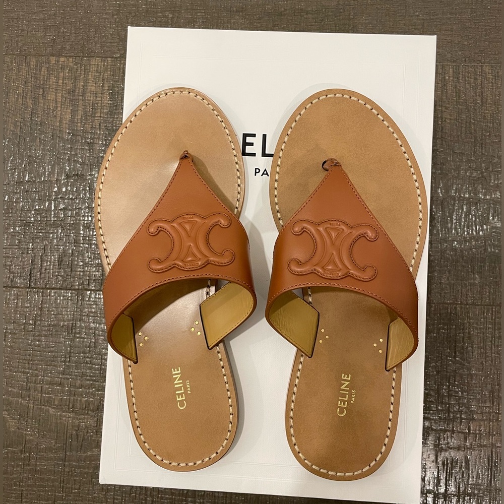 Celine Triomphe flat Thong